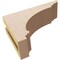 Ekena Millwork 3"W x 9"D x 6"H Classic Hughes Rough Cedar Woodgrain TimberThane Corbel, Primed Tan CORUR03X09X06HUGRCPR - alternate 4
